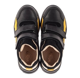 Детские демисезонные ботинки (подкладка кожа) Woopy Fashion черные для мальчиков натуральная кожа, замша размер 26-40 (10008) Фото 5