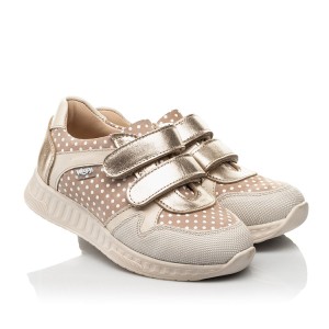 Детские кросівки Woopy Fashion бежевые для девочек натуральный нубук размер 21-21 (10022) Фото 1