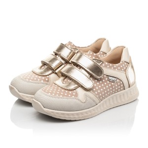Детские кросівки Woopy Fashion бежевые для девочек натуральный нубук размер 21-21 (10022) Фото 3
