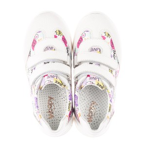 Детские кросівки Woopy Fashion разноцветные для девочек натуральная кожа размер 22-24 (10025) Фото 5