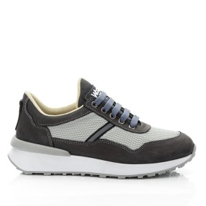 Детские кросівки Woopy Fashion серые для мальчиков натуральный нубук и искусственный материал размер 29-33 (10096) Фото 4