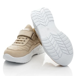 Детские кросівки Woopy Fashion бежевые для девочек натуральный нубук размер 32-39 (10101) Фото 2