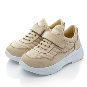 Детские кросівки Woopy Fashion бежевые для девочек натуральный нубук размер 32-39 (10101) Фото 3