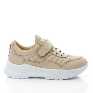 Детские кросівки Woopy Fashion бежевые для девочек натуральный нубук размер 32-39 (10101) Фото 4