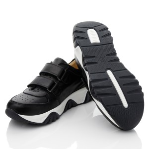 Детские кросівки Woopy Fashion черные для мальчиков натуральная кожа и нубук размер 30-36 (10141) Фото 2