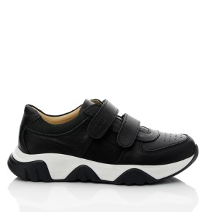 Детские кросівки Woopy Fashion черные для мальчиков натуральная кожа и нубук размер 30-36 (10141) Фото 4