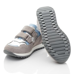 Детские кросівки Woopy Fashion серые для девочек натуральная кожа и замша размер 24-33 (10248) Фото 2