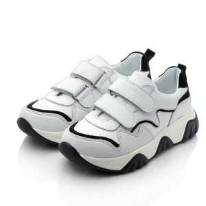 Детские кросівки Woopy Fashion белые для девочек натуральная кожа и замша размер 28-31 (10252) Фото 4