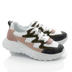 Детские кросівки Woopy Fashion разноцветные для девочек натуральная кожа и нубук размер 33-40 (10262) Фото 1