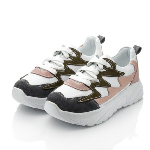 Детские кросівки Woopy Fashion разноцветные для девочек натуральная кожа и нубук размер 33-40 (10262) Фото 3