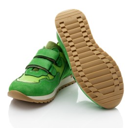 Детские кроссовки Woopy Fashion зеленые для девочек натуральный нубук размер 29-37 (10263) Фото 2