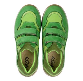 Детские кроссовки Woopy Fashion зеленые для девочек натуральный нубук размер 29-37 (10263) Фото 4