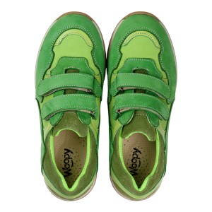 Детские кросівки Woopy Fashion зеленые для девочек натуральный нубук размер 29-31 (10263) Фото 4