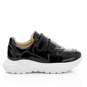 Детские кросівки Woopy Fashion черные для девочек натуральная лаковая кожа размер 32-32 (10292) Фото 4