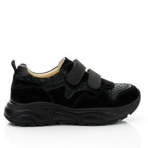 Детские кросівки Woopy Fashion черные для девочек натуральная замша размер 37-37 (10294) Фото 4