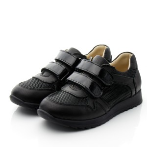 Детские кросівки Woopy Fashion черные для девочек натуральная кожа / натуральный нубук размер 36-36 (10308) Фото 3