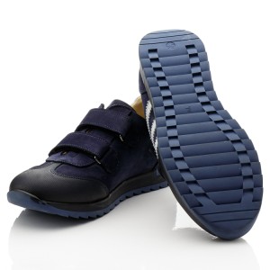 Детские кросівки Woopy Fashion синие для мальчиков натуральный нубук размер 32-40 (10319) Фото 2