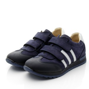 Детские кросівки Woopy Fashion синие для мальчиков натуральный нубук размер 32-40 (10319) Фото 3