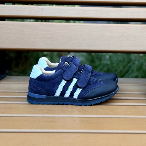 Детские кросівки Woopy Fashion синие для мальчиков натуральный нубук размер 32-40 (10319) Фото 5