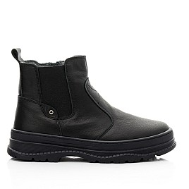 Купить детские демисезонные ботинки Woopy Fashion черные для девочки, материал натуральная кожа, размеры 34-36, артикул 10345, фото 4 — Kinder Moda