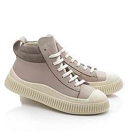 Купить детские демисезонные ботинки Woopy Fashion бежевые для девочки, материал натуральная кожа и замша, размеры 30-33, артикул 10381, фото 1 — Kinder Moda