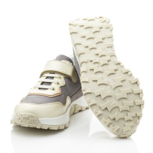 Детские кросівки Papi бежевые для девочек  натуральная кожа, замша размер 36-40 (10419) Фото 2