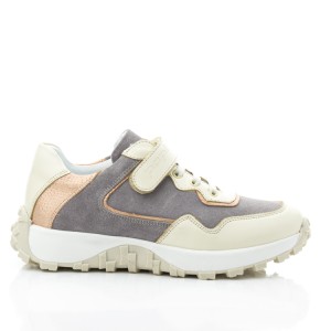 Детские кросівки Papi бежевые для девочек  натуральная кожа, замша размер 36-40 (10419) Фото 4