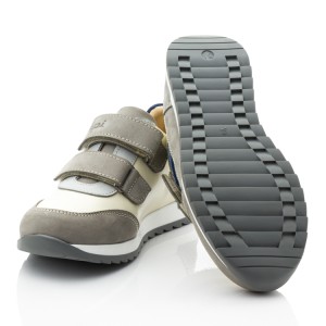 Детские кросівки Papi серые, синие для девочек натуральная кожа и нубук размер 24-38 (10422) Фото 2