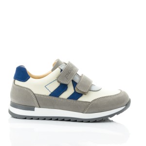 Детские кросівки Papi серые, синие для девочек натуральная кожа и нубук размер 24-38 (10422) Фото 4