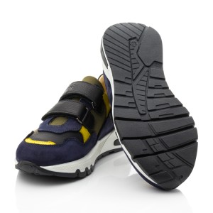 Детские кросівки Papi темно-синие для мальчиков натуральный нубук и кожа размер 21-37 (10429) Фото 2