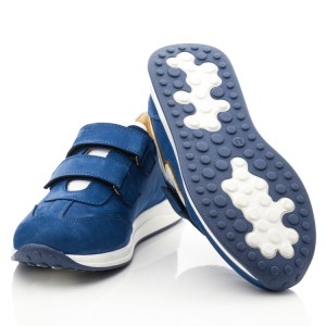 Детские кросівки Papi синие для мальчиков натуральный нубук размер 28-40 (10437) Фото 2