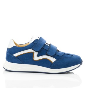 Детские кросівки Papi синие для мальчиков натуральный нубук размер 28-40 (10437) Фото 4