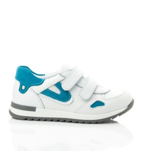 Детские кросівки Papi белые для девочек  натуральная кожа, замша размер 24-30 (10442) Фото 4