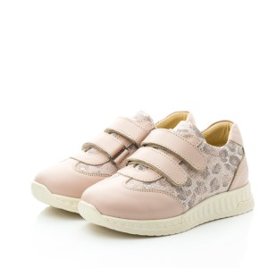 Детские кросівки Papi пудровые для девочек натуральный нубук и кожа размер 22-33 (10443) Фото 3