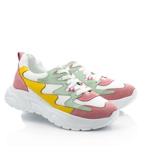 Детские кросівки Papi разноцветные для девочек натуральная кожа и нубук размер 32-39 (10445) Фото 1