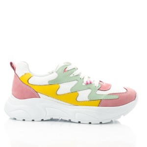 Детские кросівки Papi разноцветные для девочек натуральная кожа и нубук размер 32-39 (10445) Фото 4