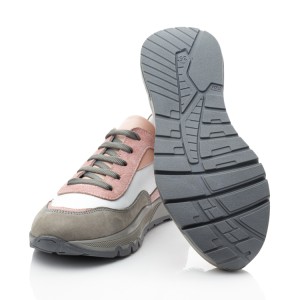 Детские кросівки Papi серые для девочек натуральная кожа, нубук и замша размер 34-40 (10464) Фото 2