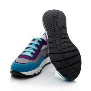 Детские кросівки Papi бирюзовые для девочек натуральная замша размер 35-40 (10468) Фото 2