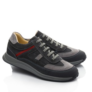 Детские кросівки Papi серые для мальчиков натуральная замша размер 38-38 (10469) Фото 1