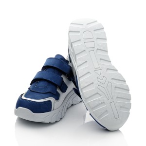 Детские кросівки Papi синие для мальчиков натуральная кожа / натуральный нубук размер 28-40 (10473) Фото 2