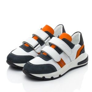 Детские кросівки Papi серые для мальчиков натуральная кожа / натуральный нубук размер 26-39 (10474) Фото 3