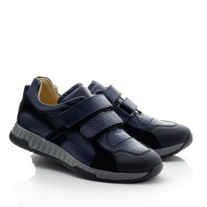 Детские кросівки Papi синие для мальчиков натуральная кожа размер 31-40 (10536) Фото 1