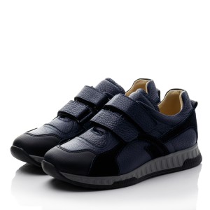 Детские кросівки Papi синие для мальчиков натуральная кожа размер 31-40 (10536) Фото 3