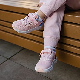 Купить детские кроссовки Levi's розовые для девочки, материал современный текстиль / сетка, размеры 22-27, артикул 10608, фото 5 — Kinder Moda