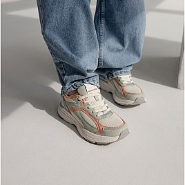 Купить детские кроссовки Levi's серые для девочки, материал современный текстиль / сетка, размеры 37-38, артикул 10609, фото 4 — Kinder Moda