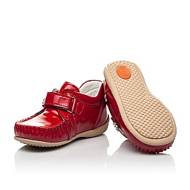 Купить детские мокасины Woopy Fashion красные для девочки, материал натуральная лаковая кожа, размеры 21-27, артикул 9033, фото 2 — Kinder Moda