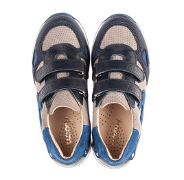 Детские кроссовки Woopy Fashion синие для мальчиков натуральный нубук, кожа размер 20-29 (9042) Фото 5