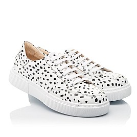 Купить детские кеды Woopy Fashion белые для девочки, материал натуральная кожа, размеры 29-29, артикул 9092, фото 1 — Kinder Moda