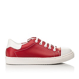 Купить детские кеды Woopy Fashion красные для девочки, материал натуральная кожа, размеры 28-28, артикул 9144, фото 4 — Kinder Moda