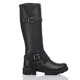 Купить детские демисезонные сапоги Woopy Fashion черные для девочки, материал натуральная кожа, размеры 32-32, артикул 9215, фото 4 — Kinder Moda